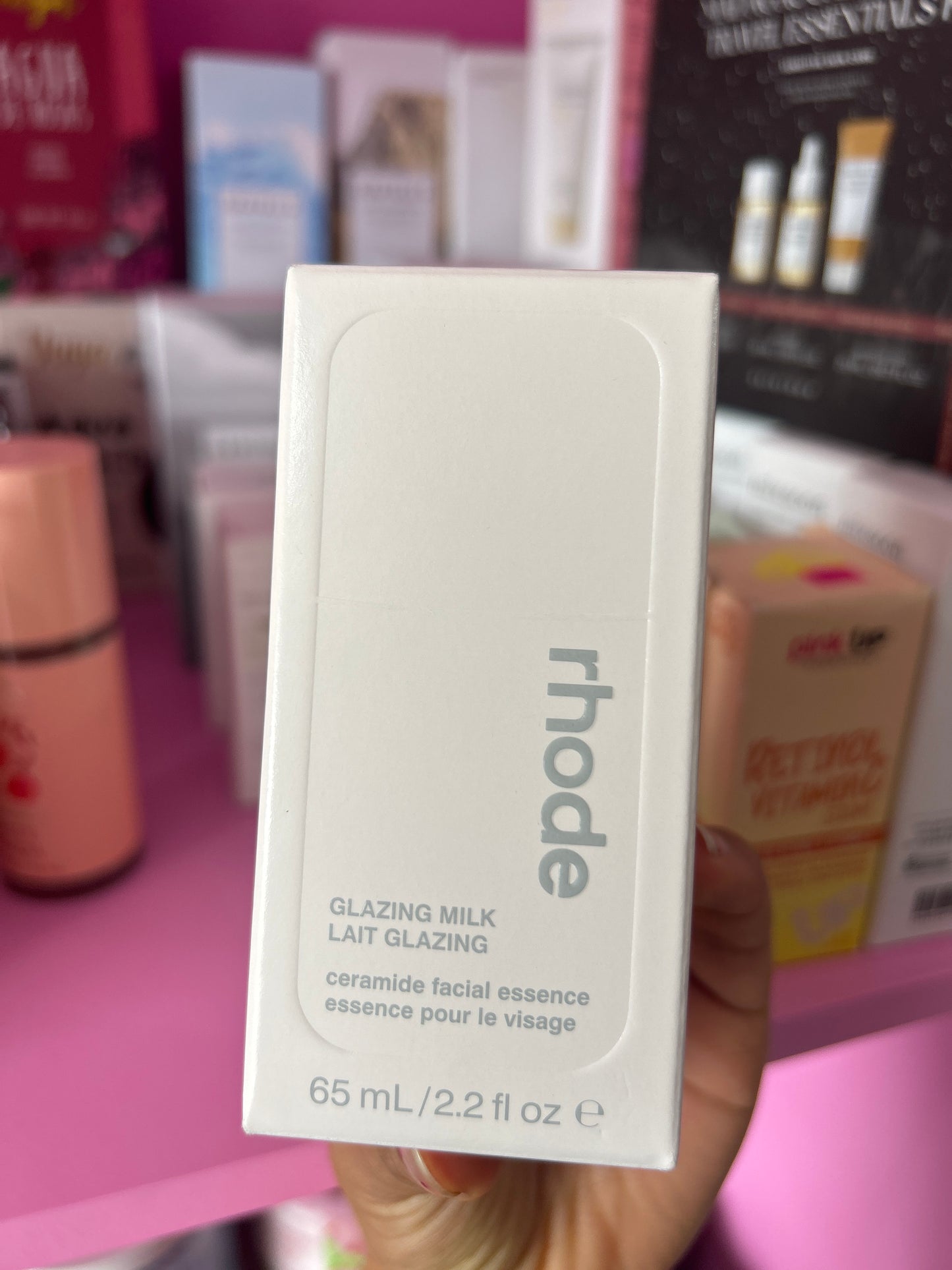 Glazing Milk ceramide facial essence. rhode