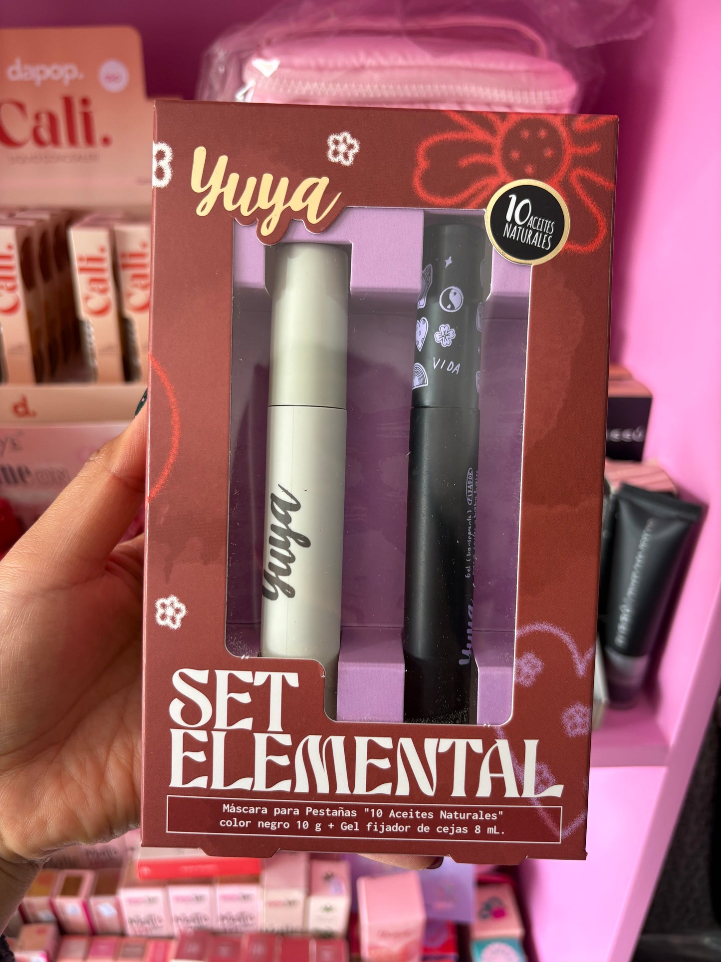 SET ELEMENTAL - Mascara para pestañas + Gel Fijador de Cejas