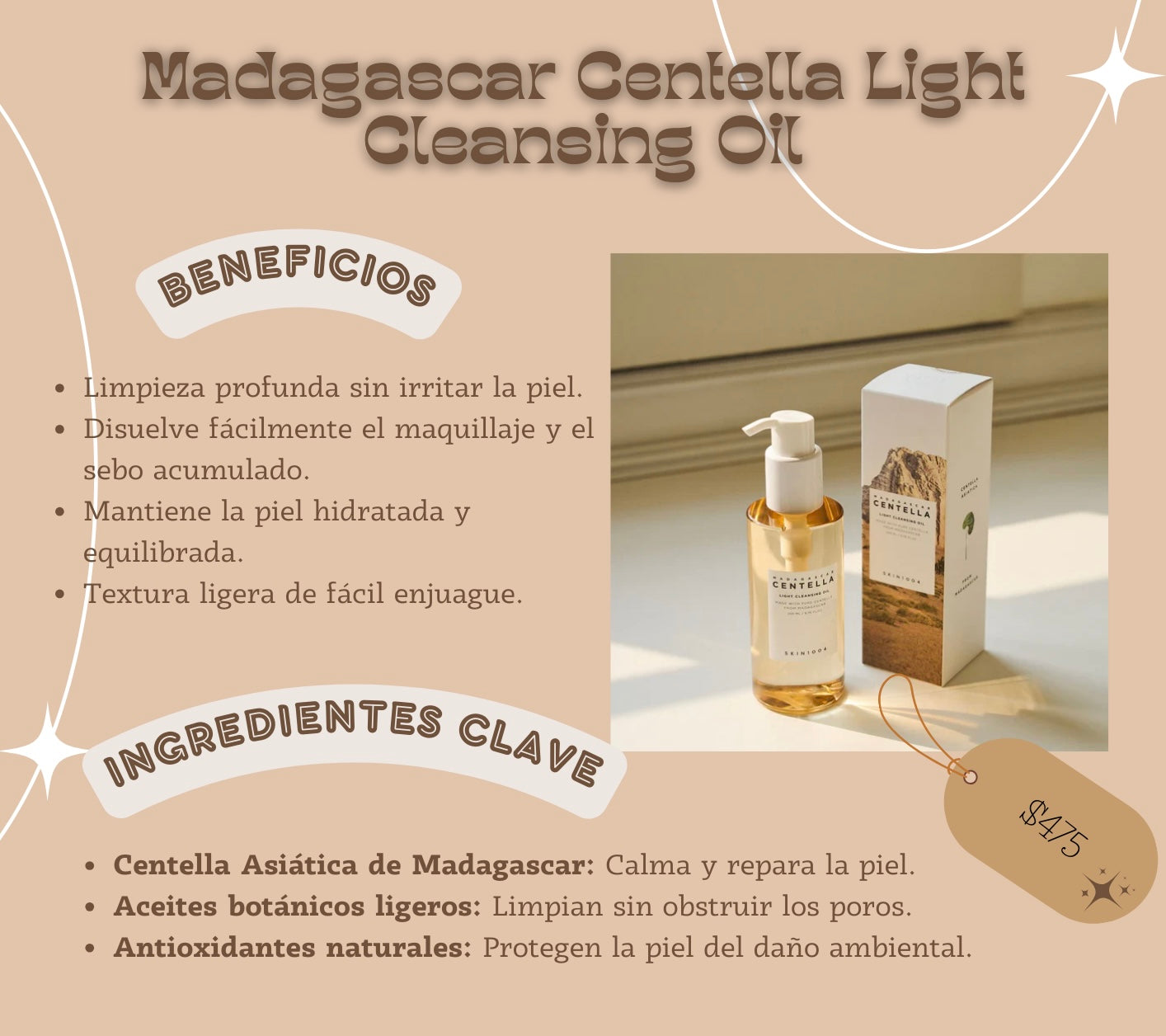 Madagascar Centella Light Cleansing Oil