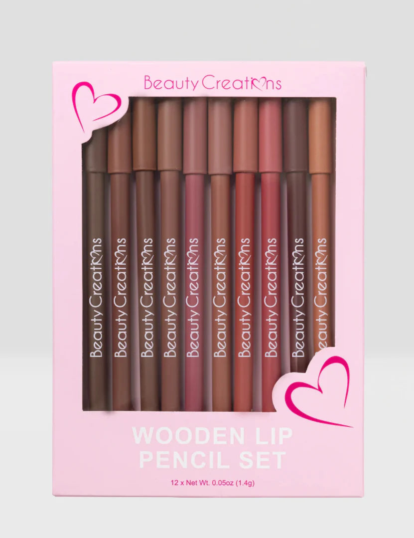 Wooden Lip Pencil Set
